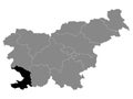 Location Map of Obalno-kraÃÂ¡ka Statistical Region